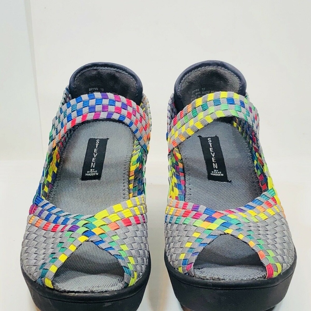Steve Madden Brynn Wedge Mary Jane Sandal 10 - Picture 4 of 8